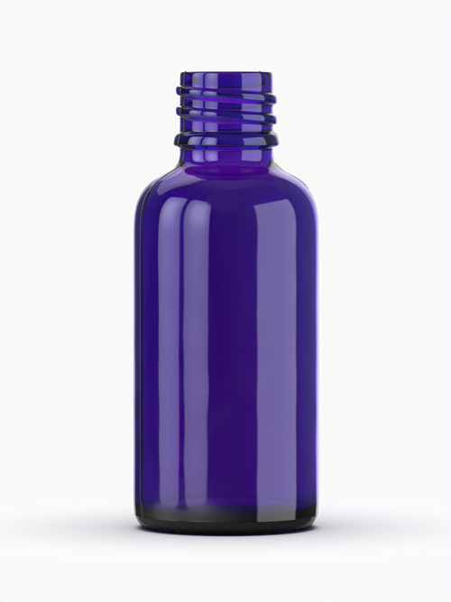 1 oz (30 ml) Purple Boston Glass Bottle