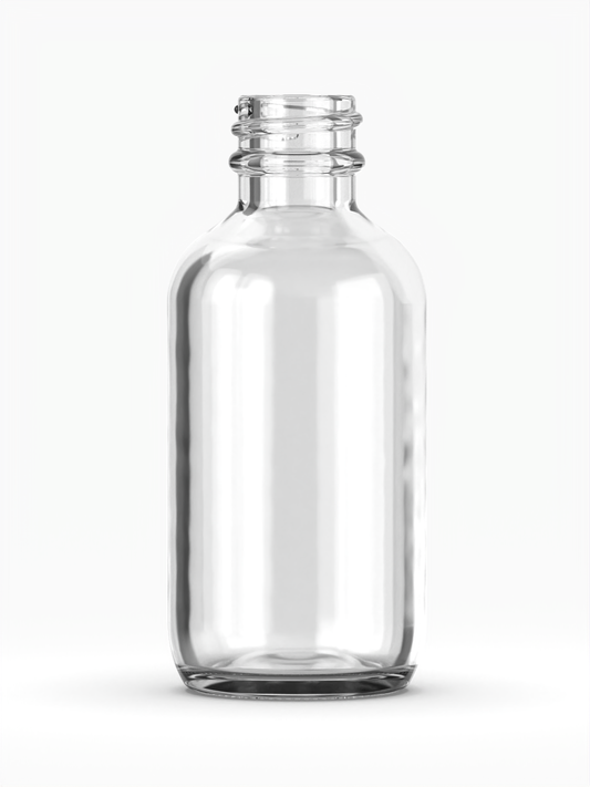 2 oz (60 ml) Clear Boston Bottle Glass