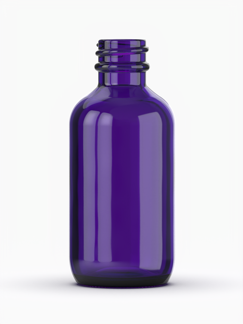 2 oz (60 ml) Purple Boston Glass Bottle