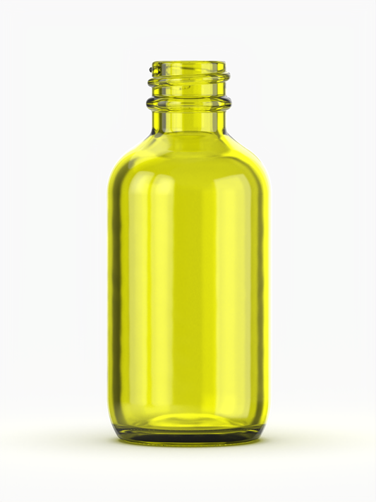 2 oz (60 ml) Yellow Boston Glass Bottle