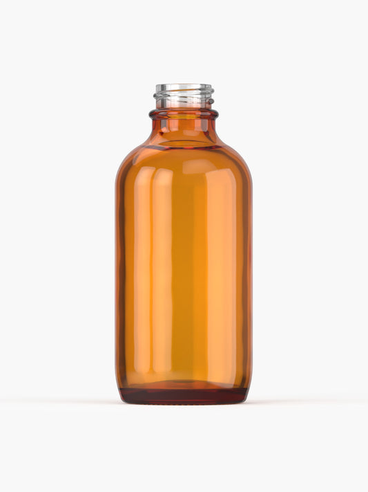 4 oz (120 ml) Orange Boston Glass Bottle