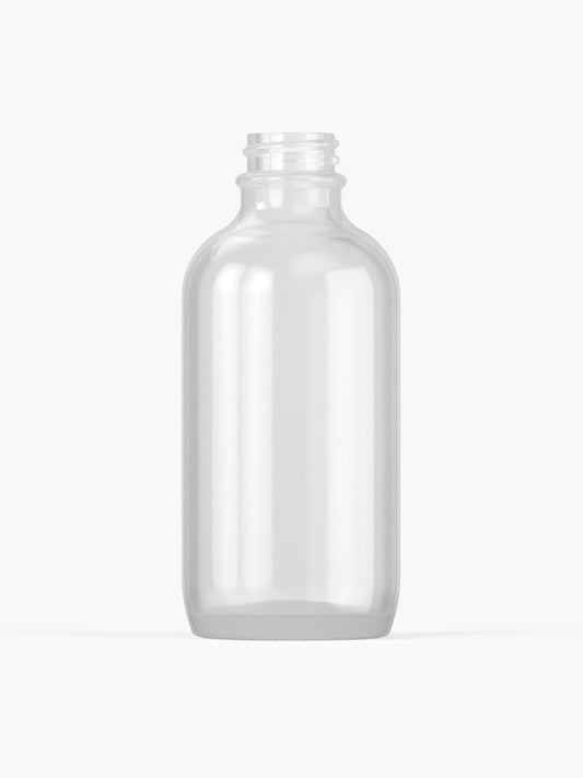 4 oz (120 ml) White Boston Glass Bottle